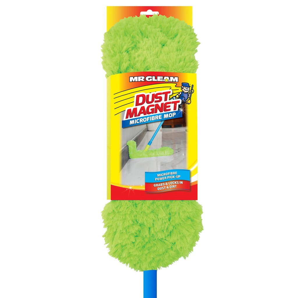 Mr Gleam Microfibre Dust Magnet Mop (Green) MR GLEAM